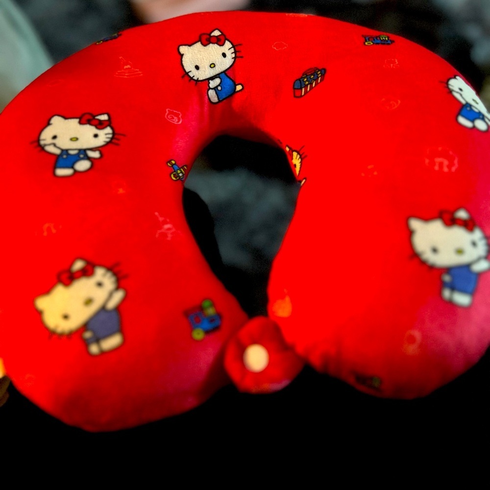 Hello Kitty Red Travel Pillow